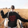 thumbnail image 4 of Women's Letter Printed Loose Casual Hooded Sweatshirt Top Sweater Dress Tunic Turtleneck Hoodie Women Womens Sweatshirts Zip up Clothe with Pocket Womens Winter Hoodies Extra Long Zipper Hoodie Womens, 4 of 5
