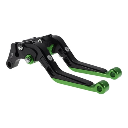 Unique Bargains Short Long Brake Clutch Levers for Suzuki GSXR150 2017-2020 Adjustable Motorcycle Handlebar Brake Lever Aluminum Alloy Black Handle Green End