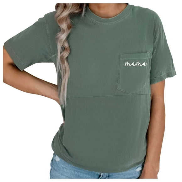 PMVFHDE Kids Clothes Comfort Breastfeeding Shirts For Women Mama Zipper Nursing Tops Distressed Pregnancy Clothes With Pocket Maternity blouse