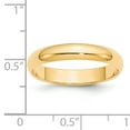 thumbnail image 3 of 14k 4mm Half-Round Wedding Band Size 10, 3 of 3
