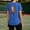 Blue, variant on OGLCCG Women's Open Back Workout Tops Short Sleeve Quick Dry Athletic Shirts Moisture Wicking Gym Yoga Tee for Running Exercise