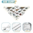 thumbnail image 6 of Dog Bandana 1 Pack,White Dinosaurs Label Pattern Bandanas for Dogs,Cat Bandana,Small/ Large Dog Bandana 2 Size,Dog Bandanas, 6 of 6