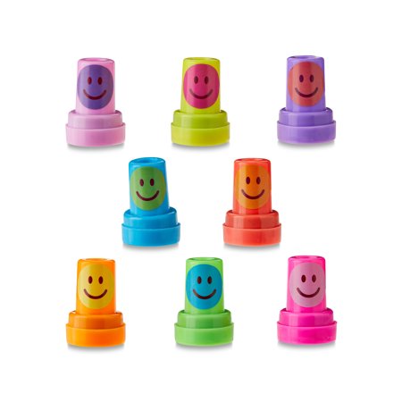 Valentine's Day Smiley Face Stamper Valentines, 8 Count, by Way To Celebrate