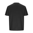 thumbnail image 6 of Fashion YLSDY Mens Casual Crewneck T-Shirts Short Sleeve Fashion Textured Pullover Tees Lightweight Loose Fit Solid Waffle T-Shirts Black XXL, 6 of 7