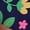 Dark Blue-A, variant on Kids Girls Fleece Lined Leggings Warm Winter Thicken Pants Printing Slim Pants Thick Thermal Trousers Colourful Girls Winter Warm Pants Floral Printed Tights 3-10 Years