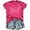 Hot Pink, variant on Womens Basic T Shirt Crew Neck Butterfly Ribbon Print Casual Short Sleeve Summer Fashion Tee Workout Shirts Tops