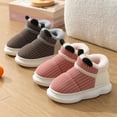 thumbnail image 6 of Otqutp Kids Puffy Cozy Slipper Booties, Girls Winter Fuzzy Warm Full Wrapped Thick-Soled Sherpa Plush Indoor Outdoor Shoes, 6 of 7