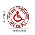 thumbnail image 3 of Not All Disabilities Are Visible Sticker - Die Cut Decal for Cars, Laptops & Water Bottles - Autism & Invisible Disability Awareness Decal, 3 of 6