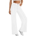 thumbnail image 4 of Miqool Women's Jeans High Waisted Stretchy Jeans Trendy Loose Wide Leg Casual Denim Pants with Pockets, 4 of 8