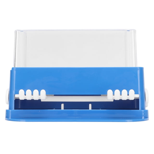 Dispensador de microaplicadores dentales compacto, práctico y de gran capacidad, con caja para puntas de algodón dentales, color azul