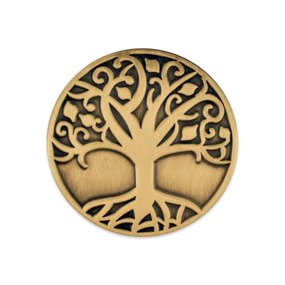 PinMart's Tree Of Life Lapel Pin Jewelry Antique Gold or Silver