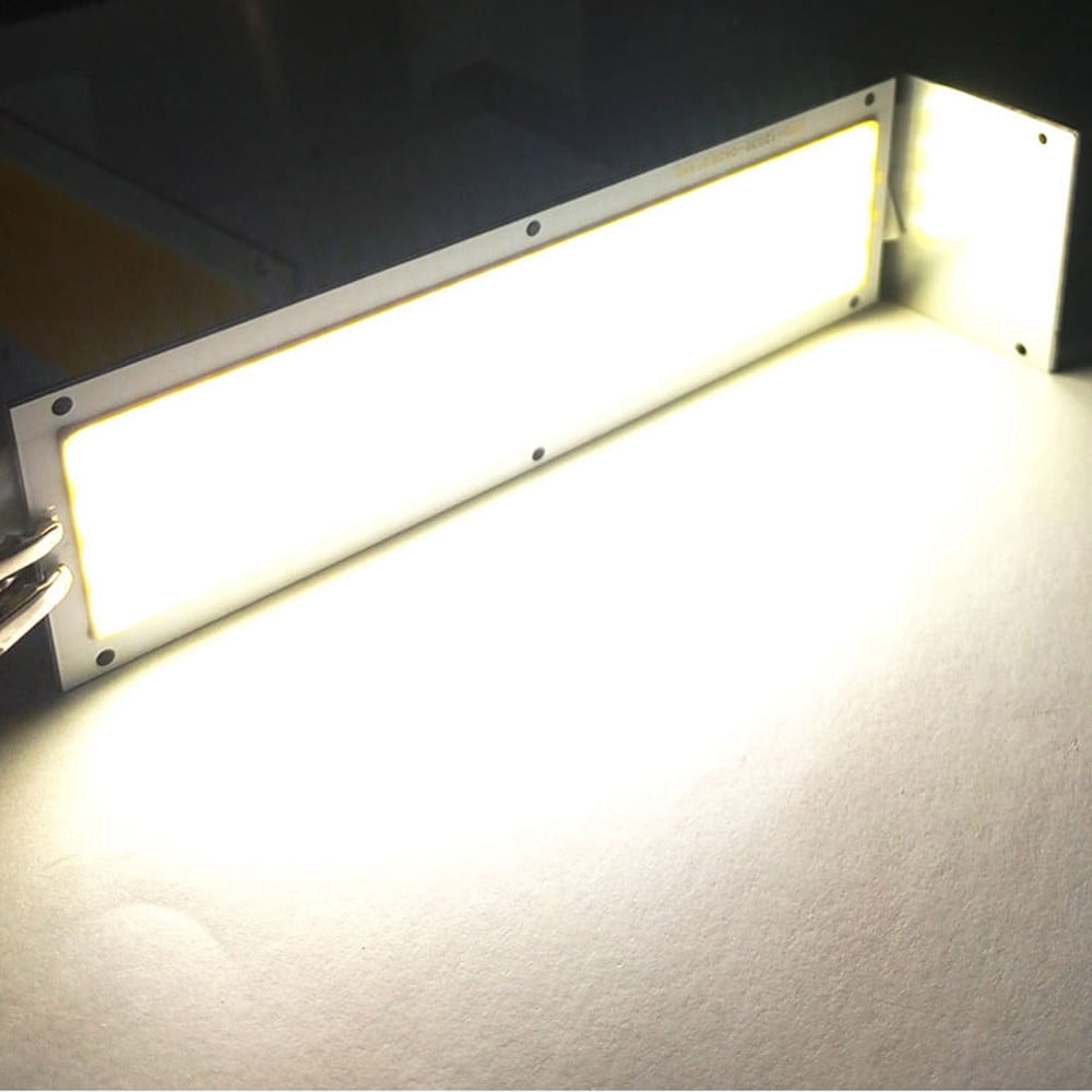 10W COB LED Strip Light Bulb Lamp White 12-24V 1000LM for DIY 120x36MM Rectangle 
