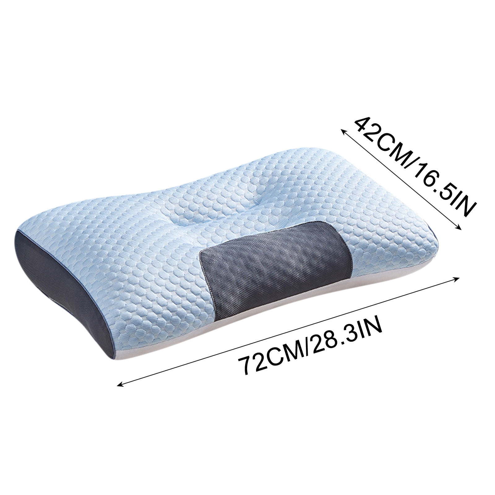 Core Cervical Support Pillow, Orthopedic Neck Pillow for Pain Relief, Back and Side Sleepers, Ergonomic Contour Pillow and Helps Sleep 1 Pack