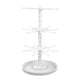 thumbnail image 1 of Organizador de joyas, expositor de llaveros, multifuncional, giratorio 360 degree. Blanco de 3 niveles, 1 of 8