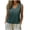 Navy, variant on Womens Spring Tops Trendy Sleeveless V-Neck Circle Tops - Pleated Detail for Winter Black S