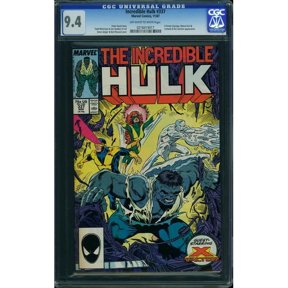 Incredible Hulk #337 - CGC 9.4 Comic Book