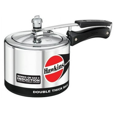 Hawkins Hevibase IH30 3-Litre Induction Pressure Cooker, Small, Silver