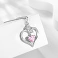 thumbnail image 4 of Ydou Love Heart Pendant Necklace for Women, 18K White Gold over Silver October Birthstone Jewelry Mother's Day Gifts for Women Mom Wife/Lover, 4 of 8