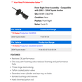 thumbnail image 2 of Front Right Strut Assembly - Compatible with 2003 - 2004 Toyota Avalon, 2 of 2