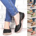thumbnail image 2 of Sandales Mocassins pour Femmes Été Creuses Respirantes Sandales Compensées pour Femmes, 2 of 7