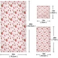 thumbnail image 3 of GZHJMY Towel Set of 3,Red Strawberry Pink Stripe Flower 1 Bath Towel, 1 Towel, 1 Small Square Towel, Strong Soft and Compact Absorbent Yoga Gym Hotel Excellent Choice., 3 of 7