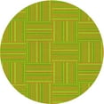 thumbnail image 1 of Ahgly Company Machine Washable Indoor Round Transitional Dark Yellow Green Area Rugs, 8' Round, 1 of 7