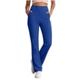 thumbnail image 3 of Ihhxva Plus Size Yoga Pants for Women High Waist Solid Color Workout Leggings with Exterior Pocket Soft Class Running Errands S-2XL S-2XL, 3 of 9