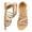 Gold, variant on HOMEHOT Girls Sandals Girls Gladiator Sandals Open Toe Breathable Summer Sandals with Heel Zipper Multi-color Little Kid 13