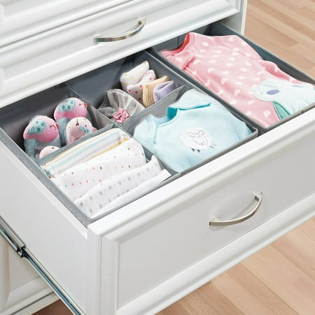 Mdesign Fabric Baby Nursery Closet Organizer For Clothes Towels Mdesign Fabric Baby Nursery Closet Organizer For Clothes Towels Socks Shoes Set