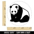 thumbnail image 2 of Cute Giant Panda Bear Sitting Self-Inking Rubber Stamp Ink Stamper - Orange Ink - Small 3/4 Inch, 2 of 7