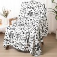 thumbnail image 4 of Black Bow Throw Blanket Coquette Soft Flannel Lightweight Blanket Preppy Room Decor Cute Coquette Girly Gifts for Bedroom Sofa Travel Bed Decor, 50 x 60 Inch (Black Bow), 4 of 6