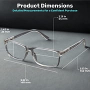 BLUE CUT Blue Light Blocking Glasses for Screen Time, Computer Glasses for Adults, Clear