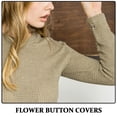 thumbnail image 3 of BRIGHTFUFU 2Ud Botones Decorativos Para Camisas Y Blusas En Negro Con De Vintage, 3 of 6