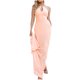 thumbnail image 1 of Vestido largo de noche de cola de pez con lentejuelas de Color sólido sin mangas Sexy para mujer a la moda Fridja  hj604, 1 of 1