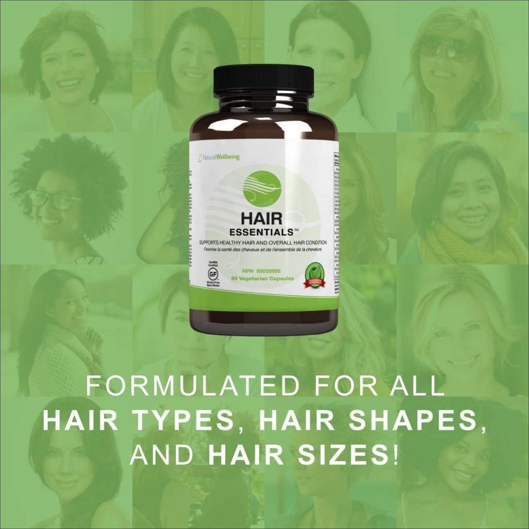 Hair Essentials Natural Herbs And Vitamins Hair Growth Supplement