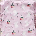 thumbnail image 5 of TOWED22 Infant Baby Girls Clothes Toddler Long Sleeve Crewneck Sweatshirts Jogger Pants 2Pcs Fall Winter Outfits Size:12-18 M,Color:Pink, 5 of 6