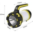 thumbnail image 5 of Linterna LED recargable, lámpara de camping de 1000 lúmenes y 360°, lámpara LED recargable, proyector portátil, ultra potente, lámpara de camping de 6 modos, cable USB incluido, resistente al agua, 5 of 5
