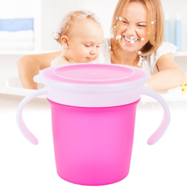 Taza Giratoria De Aprendizaje Para Bebés De 360 Grados, Taza De Alimentación Infantil A Prueba De Fugas Con Asa, Tazas De Entrenamiento, Taza De Bebida Para Niños Minnieouse BA001433-03