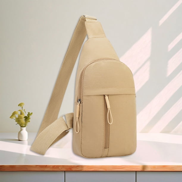 Bolso bandolera para hombre y mujer | Bandolera ligera de nailon y spandex, mochila deportiva para el hombro, mochila de viaje multiusos - Compacta 30x17x10cm | Moderno, Elegante, Versátil, Unisex