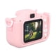 thumbnail image 2 of Cámara para niños, bonita cámara digital con doble lente, enfoque automático, fotografía, grabación de vídeo, juegos, música, juguete rosa, 2 of 14