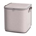 thumbnail image 3 of Bizhua Pink Striped Storage Bag 100L100L Household Seasonal Quilt Striped Storage Bag Moving Clothes Luggage Bag Large Capacity Packing Bag, 3 of 9