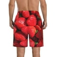 thumbnail image 3 of Naloa Strawberry Red Men's Beach Shorts, Surfing shorts, Swim trunks, Quick Dry Swim Trunks for Surfing Beach Fun - XX-Large, 3 of 9
