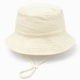 thumbnail image 4 of CAUYDY 1-5T Toddler Baby Boys Girls Bucket Hat Kids Wide Brim Sun Protection Adjustable Summer Outdoor Beach Sun Hats 6-18 Months Infant Girls Cute Hat (Sizes 12-36 Months,Beige), 4 of 4