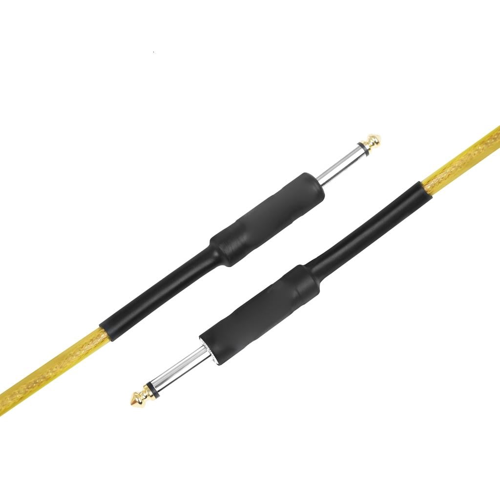 Yihuala Guitar Leads Instrument Cable Noiseless Guitar Cable Cord Straight to Straight Angles 6.35mm 1/4 to 1/4 Inch Cable