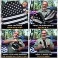 thumbnail image 3 of EcoNour American Flag Windshield Sun Shade | 240T Front Window Visor with Pouch (59" x 29"), 3 of 6