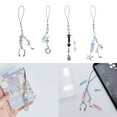 thumbnail image 2 of Earphone Notes Star Guitar Pendant Phone Charm Rope Phone Chain Strap Bag Decoration Lanyards Keychain Accessory, 2 of 8