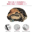 thumbnail image 3 of Kdxio Playful Otter Tropical Beach Print Shower Cap for Women,Elastic and Reusable,Double Waterproof Layers Bathing Hat, 3 of 6