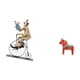 thumbnail image 5 of Figuras de payasos,Estatua de payaso,escultura,adorno de mesa,Figura de escritorio,Estatua de caballo Dala tradicional sueca,artesanía,Figura creativa de caballo de Dalecarlian, 5 of 8