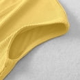 thumbnail image 5 of Arlun Womens Short Sleeve Tops Button up V-Neck Henley Solid Color Stretch Tight T Shirts Slim Fit Casual Summer Tops Basic Tee Shirts Yellow S, 5 of 8