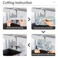 thumbnail image 5 of Yayeee Faucet Mat for Kitchen Sink 30" Diatomite Long Splash Guard Pad, Blue Hydrangeas Pattern, 2 Pack, 5 of 7